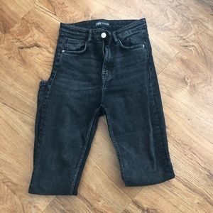 Zara high waisted denim jeans